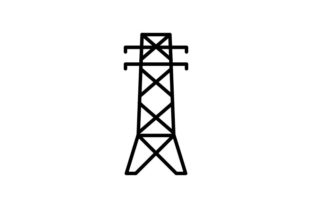 Electric Tower Embroidery Design