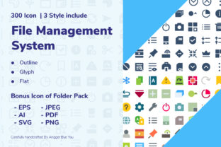 File Management System Icon Set Review for Real Embroidery Projects