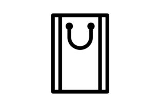 Shopping Bag Outline Icon Review for Embroidery Projects