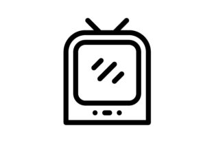 TV, Electronic Outline Icon
